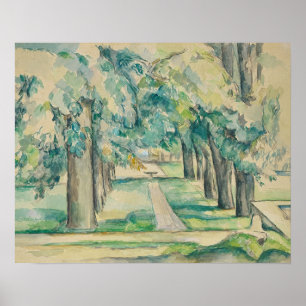 Poster Paul Cezanne - avenue des arbres de châtaigne