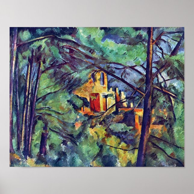 Poster Paul Cezanne - Château Noir Le Manoir Noir (Devant)