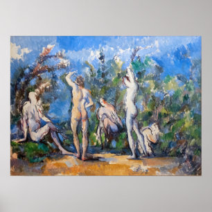 Poster Paul Cezanne - Cinq Bathères