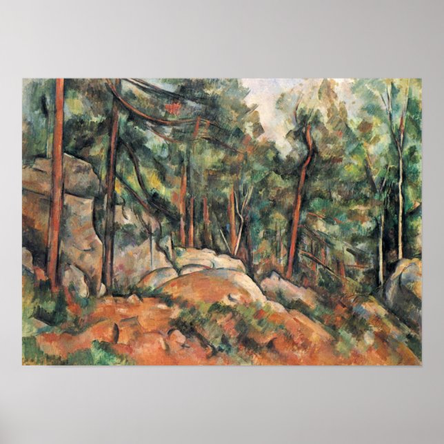 Poster Paul Cezanne - Dans les bois (Devant)