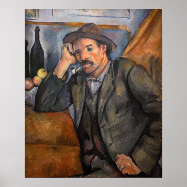 Poster Paul Cezanne - Fumeur (Devant)