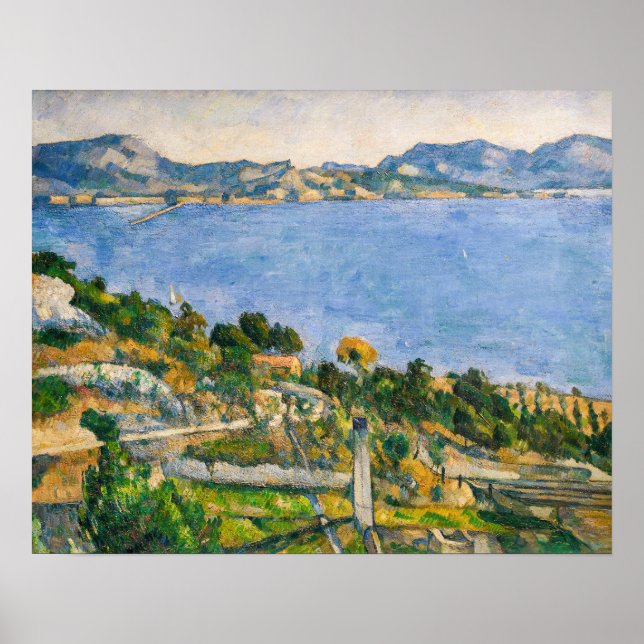 Poster Paul Cezanne - Golfe de Marseille vu d'Estaque (Devant)