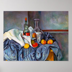 Poster Paul Cézanne La Peppermenthe Bouteille encore vie