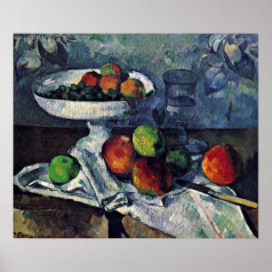 Poster Paul Cezanne - La vie morte au bol de fruits
