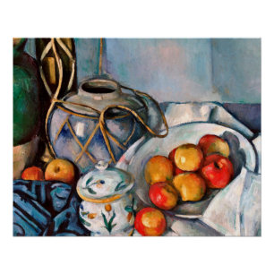 Poster Paul Cezanne - la vie toujours avec des pommes