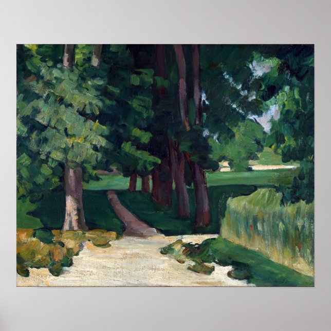 Poster Paul Cézanne L'avenue du Jas de Bouffan (Devant)