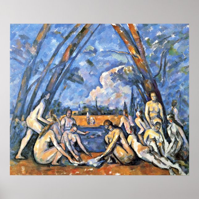 Poster Paul Cezanne - Les Grandes Baignoires (Devant)