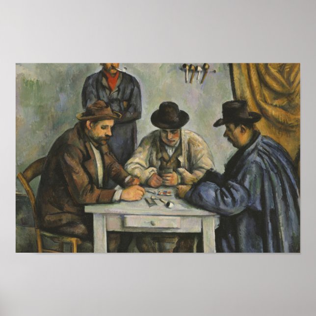 Poster Paul Cezanne - Les Joueurs De Cartes (Devant)