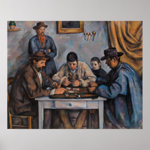 Poster Paul Cezanne - Les Joueurs de cartes