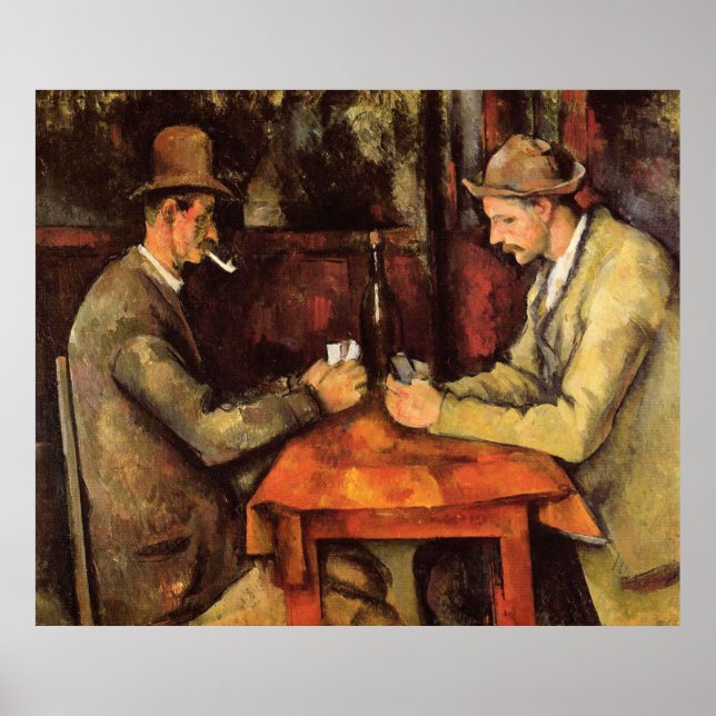 Poster PAUL CEZANNE - Les joueurs de cartes 1894 (Devant)