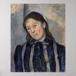 Poster Paul Cezanne - Madame Cezanne avec cheveux loosené
