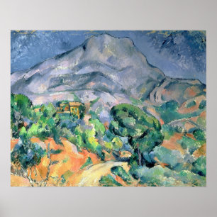 Poster Paul Cezanne Mont Sainte-Victoire, 1900