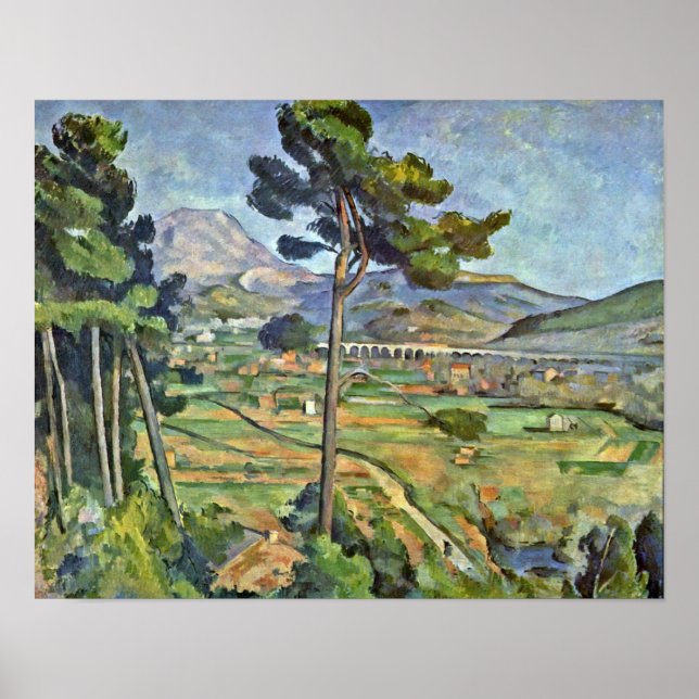 Poster Paul Cezanne - Paysage avec Viaduc (Devant)