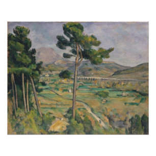 Poster Paul Cezanne   Paysage avec viaduc