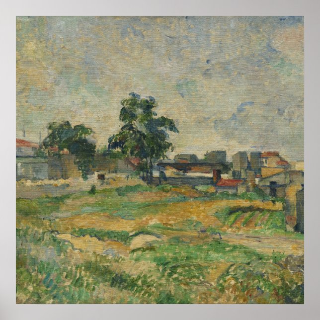 Poster Paul Cezanne - Paysage Proche de Paris (Devant)