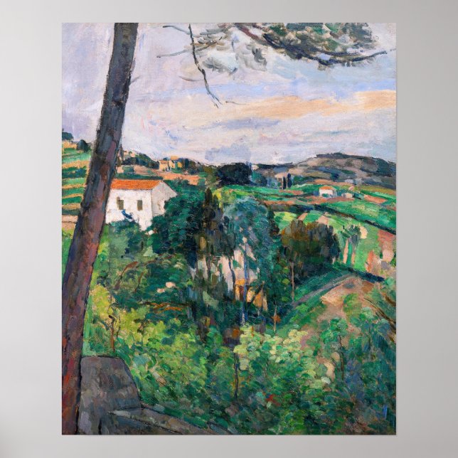 Poster Paul Cezanne - Pin à Estaque (Devant)