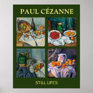 Poster Paul Cezanne - Sélection de chefs-d'œuvre de natu