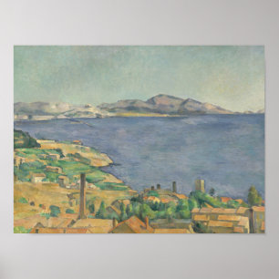 Poster Paul Cezanne   the Gulf of Marseille Lacs from L'