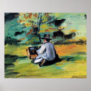 Poster Paul Cezanne - Un peintre au travail,