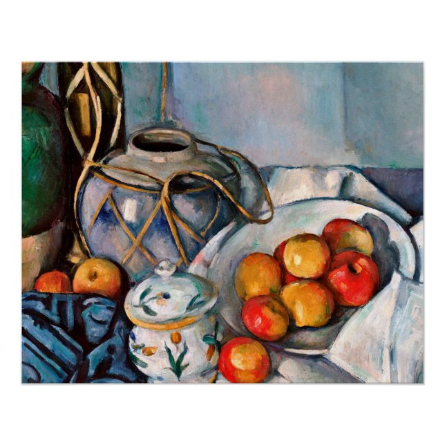 Poster Paul Cezanne - Vie Encore Avec Pommes (Devant)