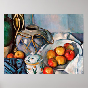 Poster Paul Cezanne - Vie Encore Avec Pommes