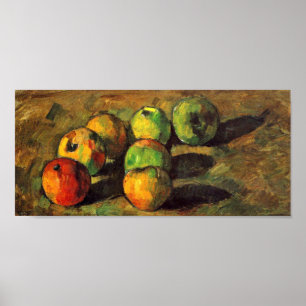 Poster Paul Cezanne - Vie morte avec sept pommes