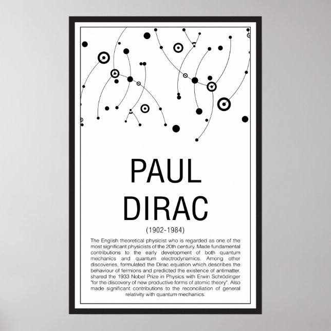 Poster Paul Dirac (Devant)