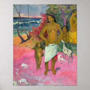 Poster Paul Gauguin   A Walk by the Sea, 1902