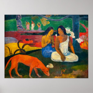 Poster Paul Gauguin - Arearea / Le Chien Rouge