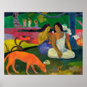 Poster Paul Gauguin   Arearea (The Red Dog) 1892