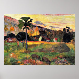 Poster Paul Gauguin art: Come Here, painting by Gauguin