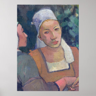 Poster Paul Gauguin Breton Peasants, 1894 (huile sur ca
