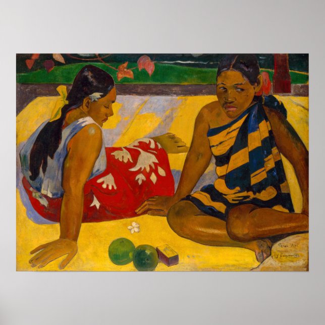 Poster Paul Gauguin - Femmes tahitiennes / Parau Api (Devant)