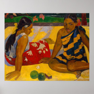 Poster Paul Gauguin - Femmes Tahitiennes / Parau Api