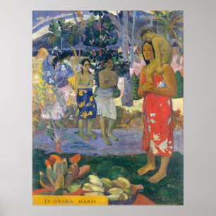 Poster Paul Gauguin - Hail Mary / Ia Orana Maria