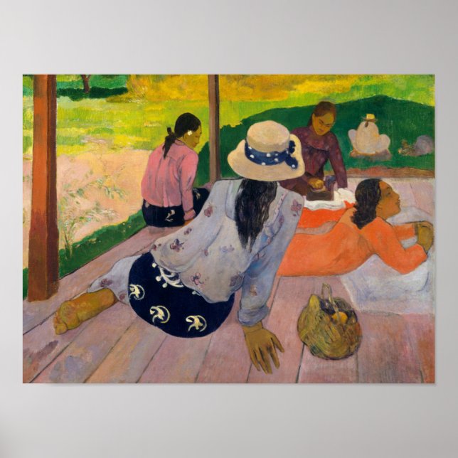 Poster Paul Gauguin | La Siesta (Devant)