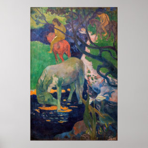 Poster Paul Gauguin - Le Cheval Blanc