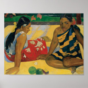Poster Paul Gauguin - Parau Api. Quelles nouvelles