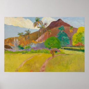Poster Paul Gauguin - Paysage tahitien