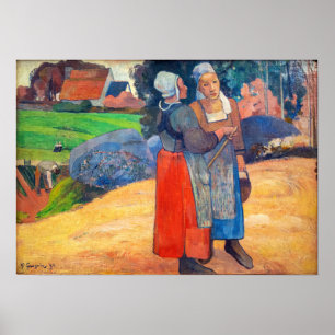 Poster Paul Gauguin - Paysannes Bretonnes