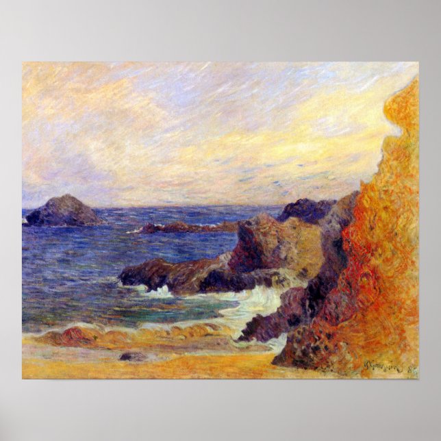 Poster Paul Gauguin - Peinture des Beaux-Arts de la Côte  (Devant)