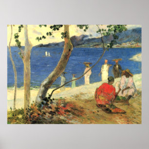 Poster Paul Gauguin Porteuses de fruits à la baie de Turi