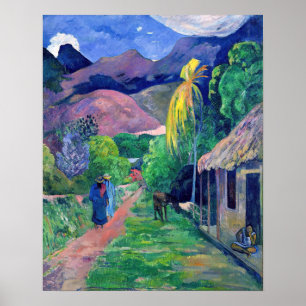 Poster Paul Gauguin - Rue de Tahiti