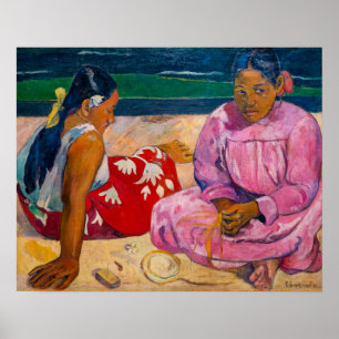 Poster Paul Gauguin - Tahitiennes sur la Plage