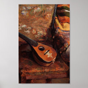 Poster Paul Gauguin Vintage Mandolin sur la chaise