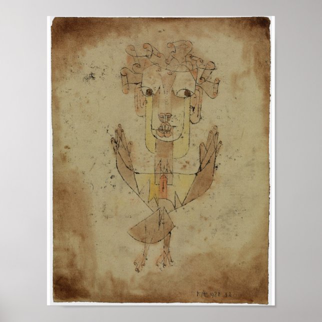 Poster Paul Klee - Angelus Novus (Devant)