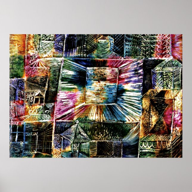 Poster Paul Klee Art : Architecture des kiosques (Devant)