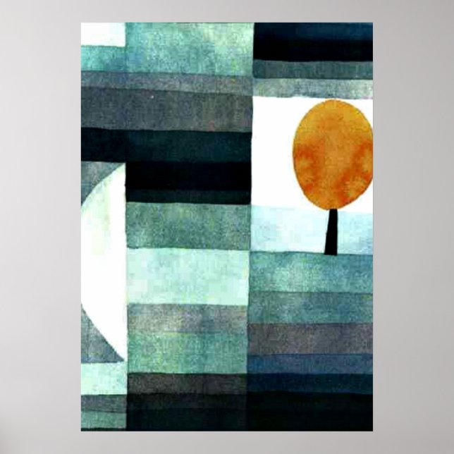 Poster Paul Klee art : Le messager de l'automne (Devant)