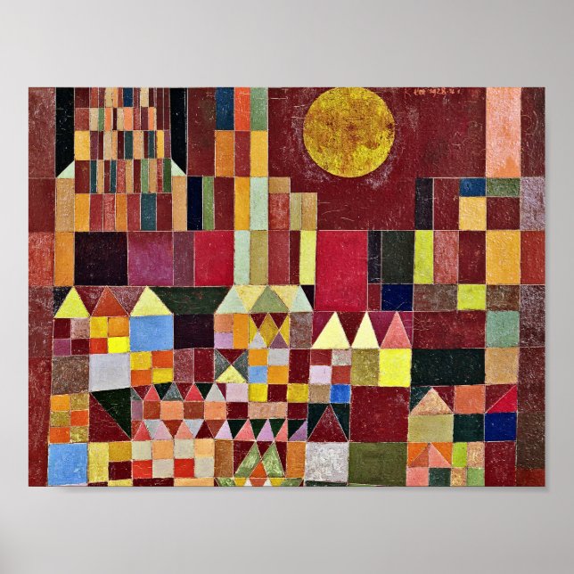 Poster Paul Klee - Château Et Soleil (Devant)