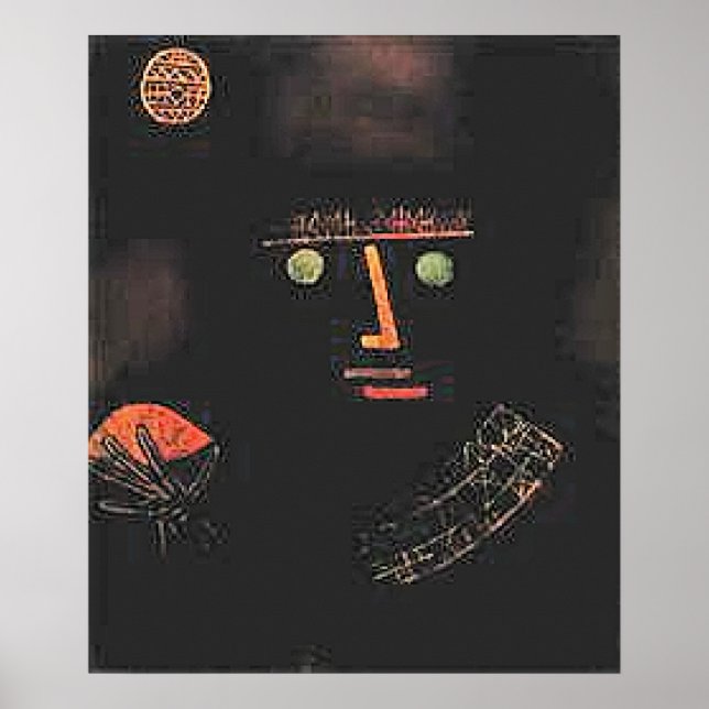 Poster Paul Klee, Chevalier Noir, (Devant)